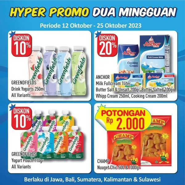 Promo Hypermart Dua Mingguan Periode 12-25 Oktober 2023