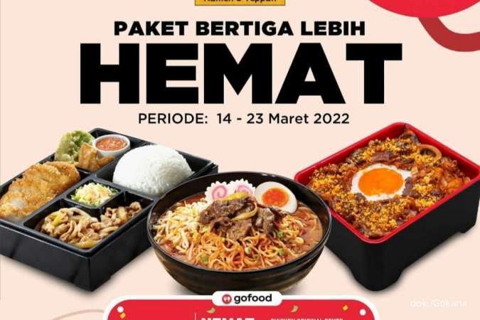 Promo Gokana 14-23 Maret 2022, Diskon Paket Hemat Rp 48.000 Pakai GoFood