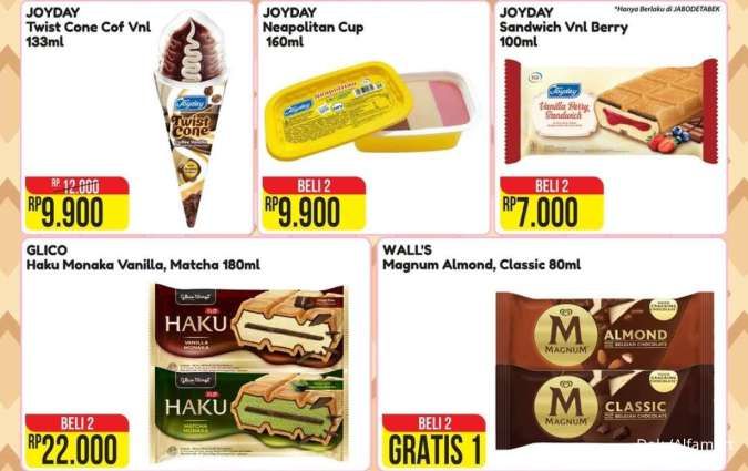 Promo Es Krim Alfamart 16-30 September 2025, Magnum Classic-Almond Beli 2 Gratis 1