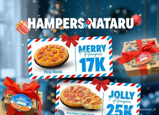 Rayakan Nataru Lebih Hemat, Domino’s Pizza Hadirkan Hampers Spesial Mulai Rp 17.000
