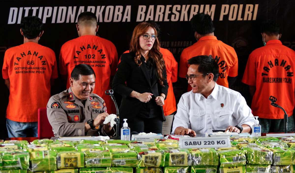Polri Ungkap Kasus Narkoba Jaringan Internasional