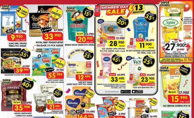 Promo Superindo Hanya Hari Ini 13 Agustus 2024, So Soft & Vaseline Diskon Sampai 45%