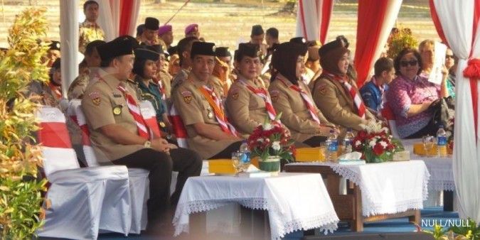 Jokowi hadir di puncak peringatan Hari Pramuka 