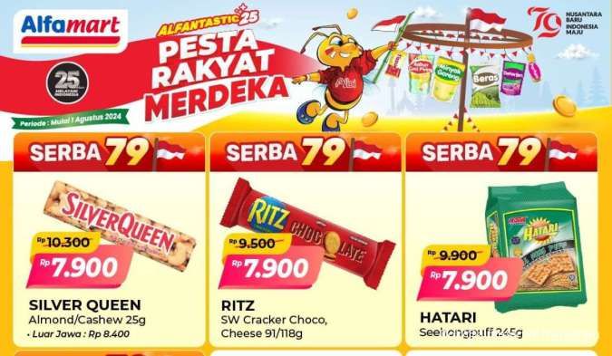 Promo Merdeka di Alfamart Agustus 2024, Harga Serba 79 dan Potongan Rp 17.000-an