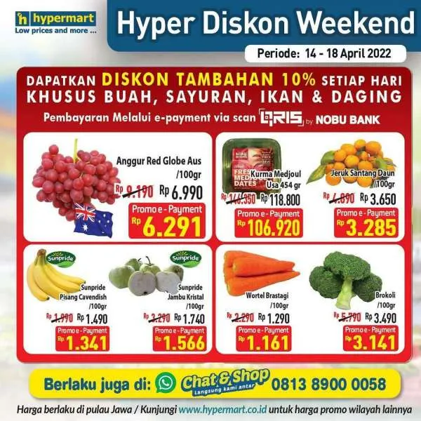 Promo Hypermart Hyper Diskon Weekend Periode 14-18 April 2022