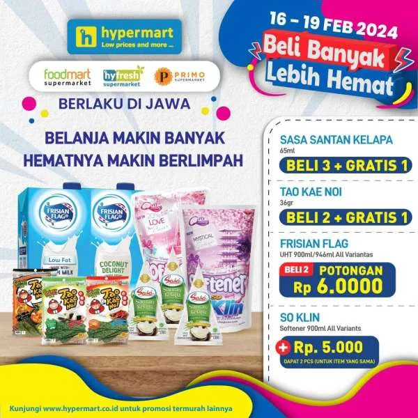 Promo Hypermart Beli Banyak Lebih Hemat Periode 16-19 Februari 2024