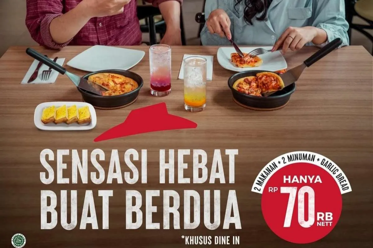 Promo Pizza Hut Januari 2022, Paket Sensasi Hebat Dobel Rp 70.000