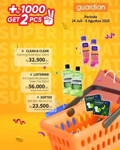 Promo Guardian Super Hemat Periode 24 Juli-6 Agustus 2025
