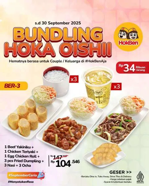 Promo Bundling Hoka Oishi Bertiga September