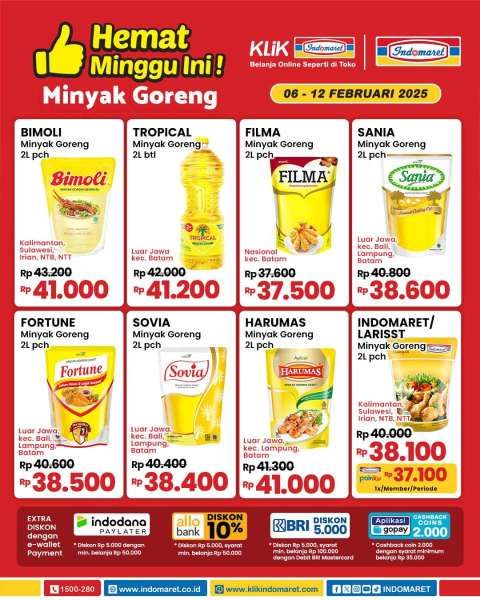 Promo Minyak Goreng di Indomaret 6-12 Februari 2025 Hemat Minggu Ini