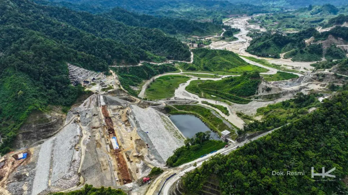 Progres Pembangunan Bendungan Bulango Ulu oleh Hutama Karya Capai 87%