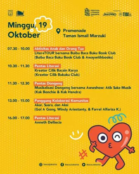 Festival Literasi Jakarta 19 Oktober