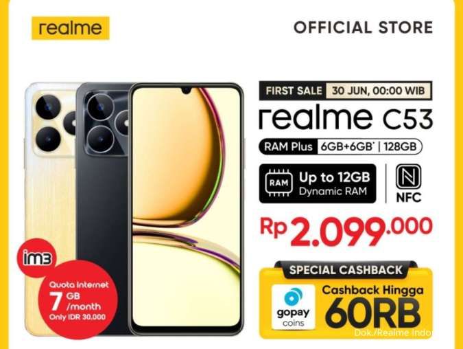 Realme C53 Indonesia: Daftar Harga Baru dan Spesifikasi