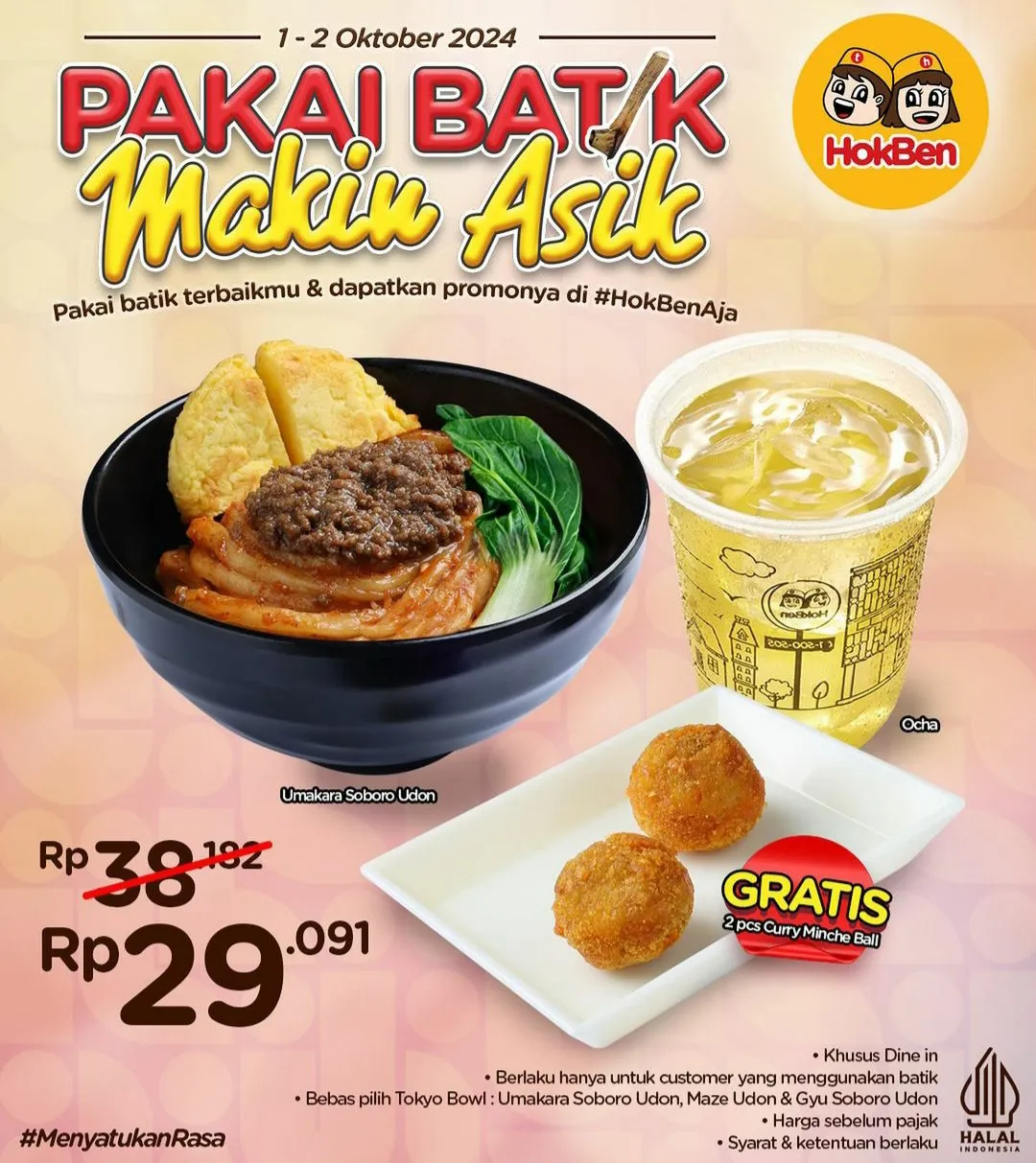 Promo Hokben Hari Batik