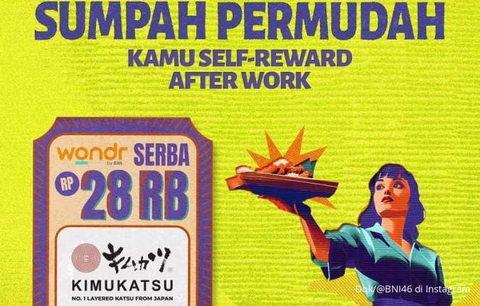 Promo Sumpah Pemuda 2024 x Wondr by BNI, Serba Rp 28.000 di Kimukatsu sampai Shihlin