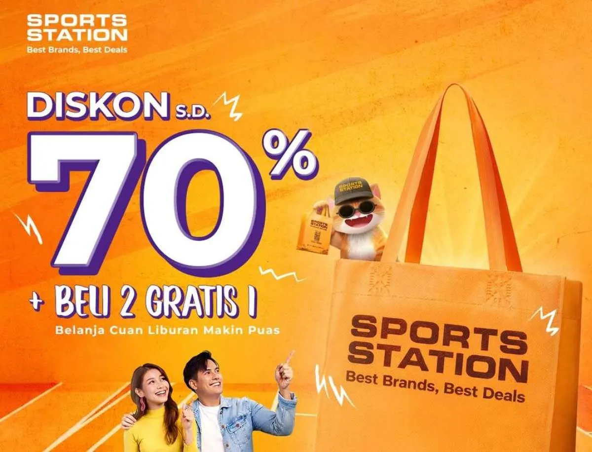 Promo Gede 20–25 Desember! Sport Station Ada Diskon hingga 70% + Buy 2 Get 1 Free