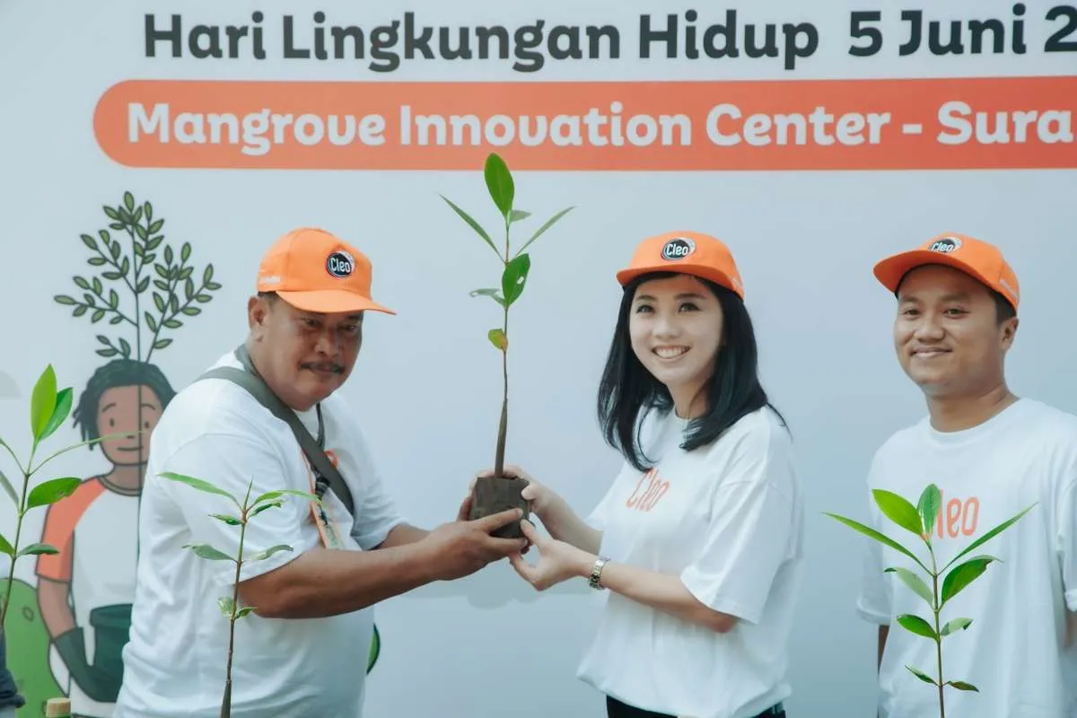 Cleo Tanam 20.000 Bibit Mangrove Serentak di 10 Kota di Indonesia