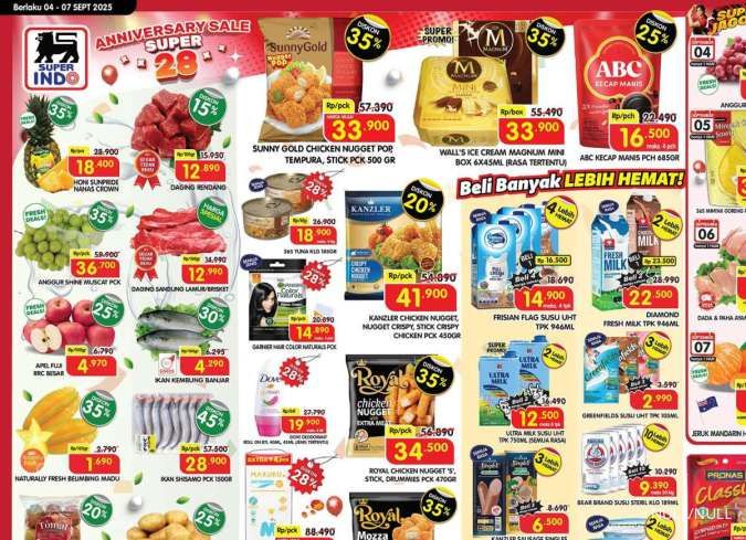 Promo JSM Superindo 5-7 September 2025, Es Krim Magnum & Nugget Diskon 35%