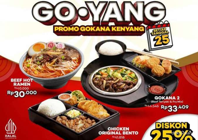 Promo Gokana 25-29 November 2024, Ada Diskon 25% hingga Menu Rp 20.000