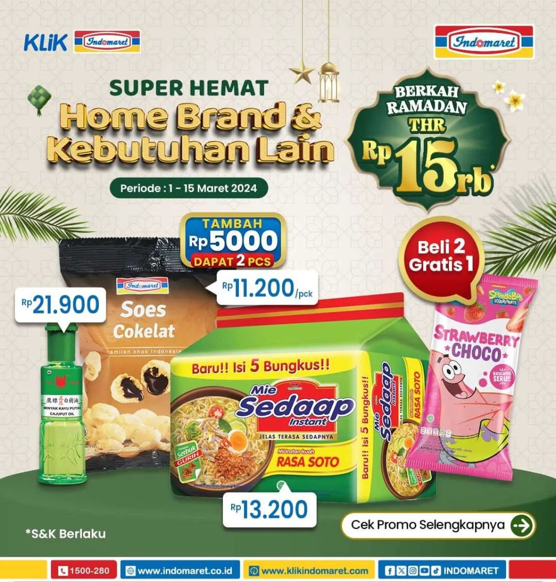 Katalog Promo Indomaret Super Hemat 1-15 Maret 2024, Es Krim Beli 2 Gratis 1!