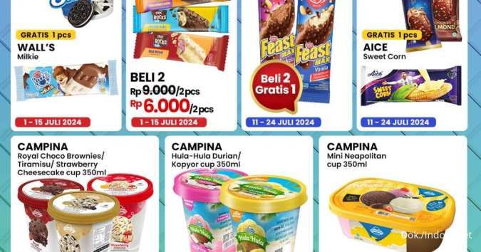 Es Krim Aice Beli 1 Gratis 1, Cek Promo Indomaret Ice Cream Fair Periode Juli 2024