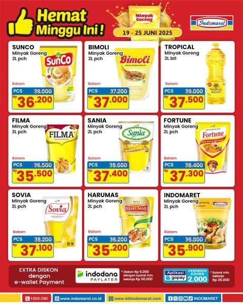 Promo Minyak Goreng Hemat di Indomaret 19-25 Juni 2025