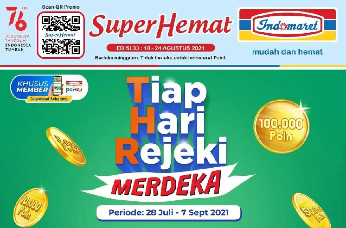 Promo Indomaret mingguan terbaru 18-24 Agustus 2021, diskonan rutin!
