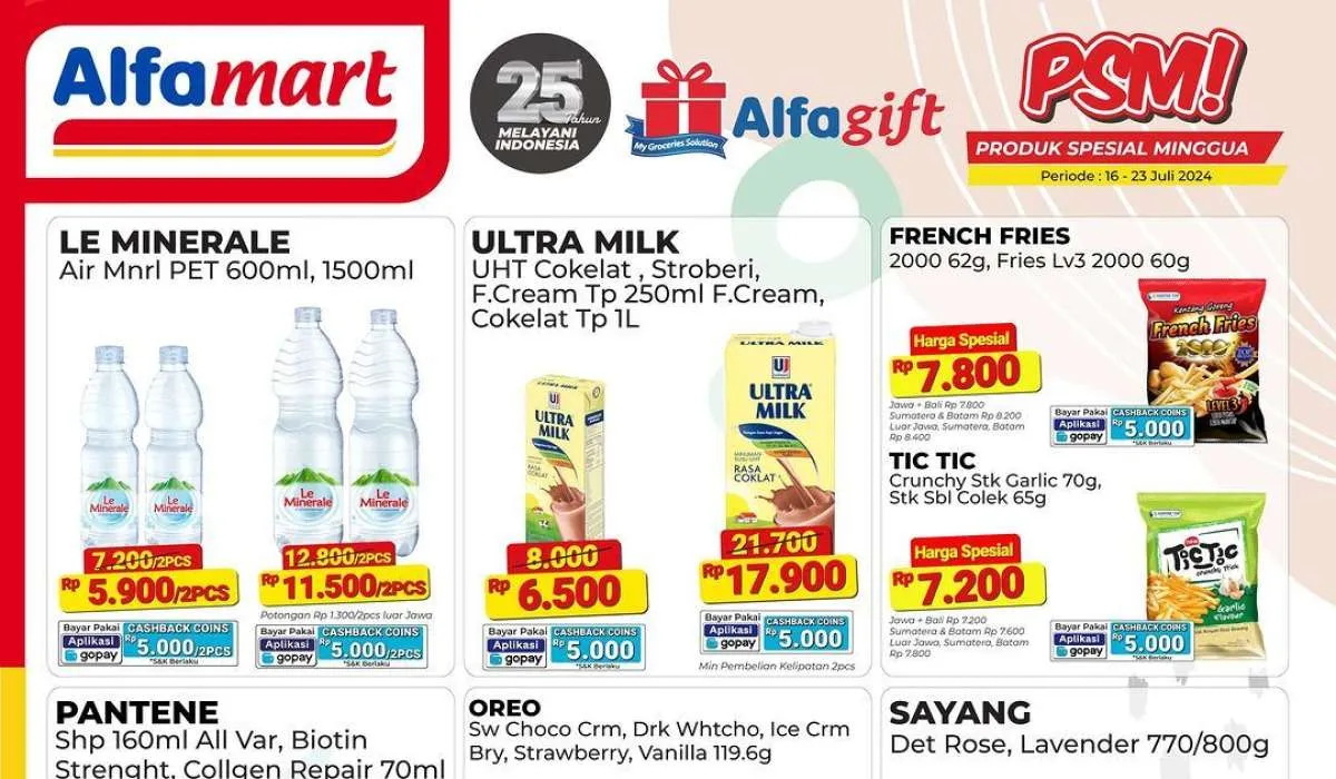 Promo PSM Alfamart Berakhir Hari Ini, Produk Spesial Mingguan Mulai Rp 5.000-an Saja
