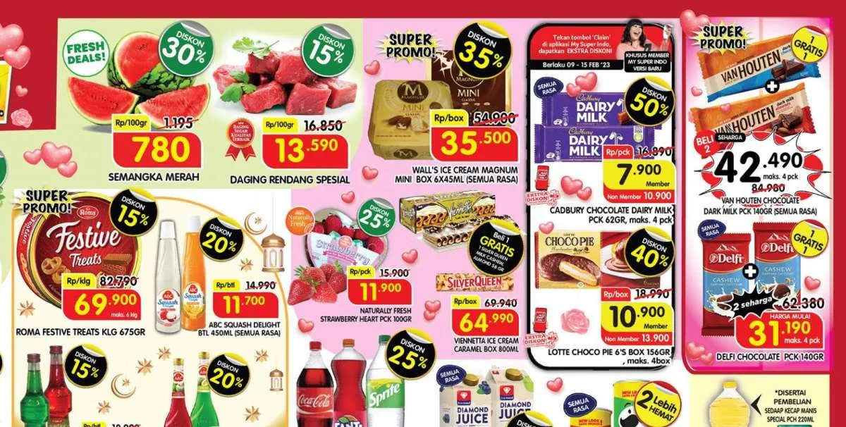 Promo Superindo 14 Februari 2023, Diskon Besar Cokelat Lezat di Hari Valentine