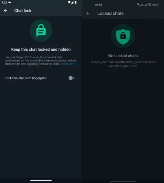 Fitur WhatsApp Lock chat