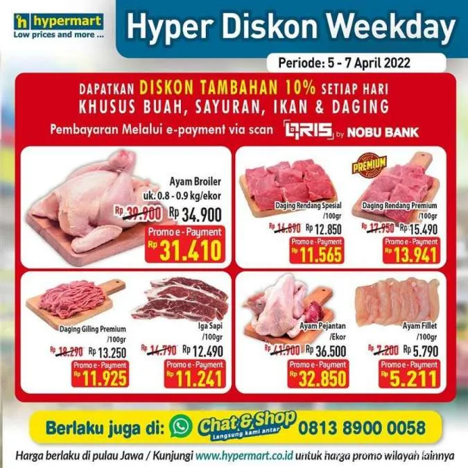 Promo Hypermart 5-7 April 2022, Hyper Diskon Weekday Terbaru