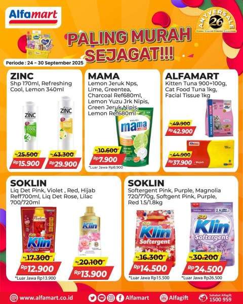 Promo Alfamart Paling Murah 24-30 September 2025