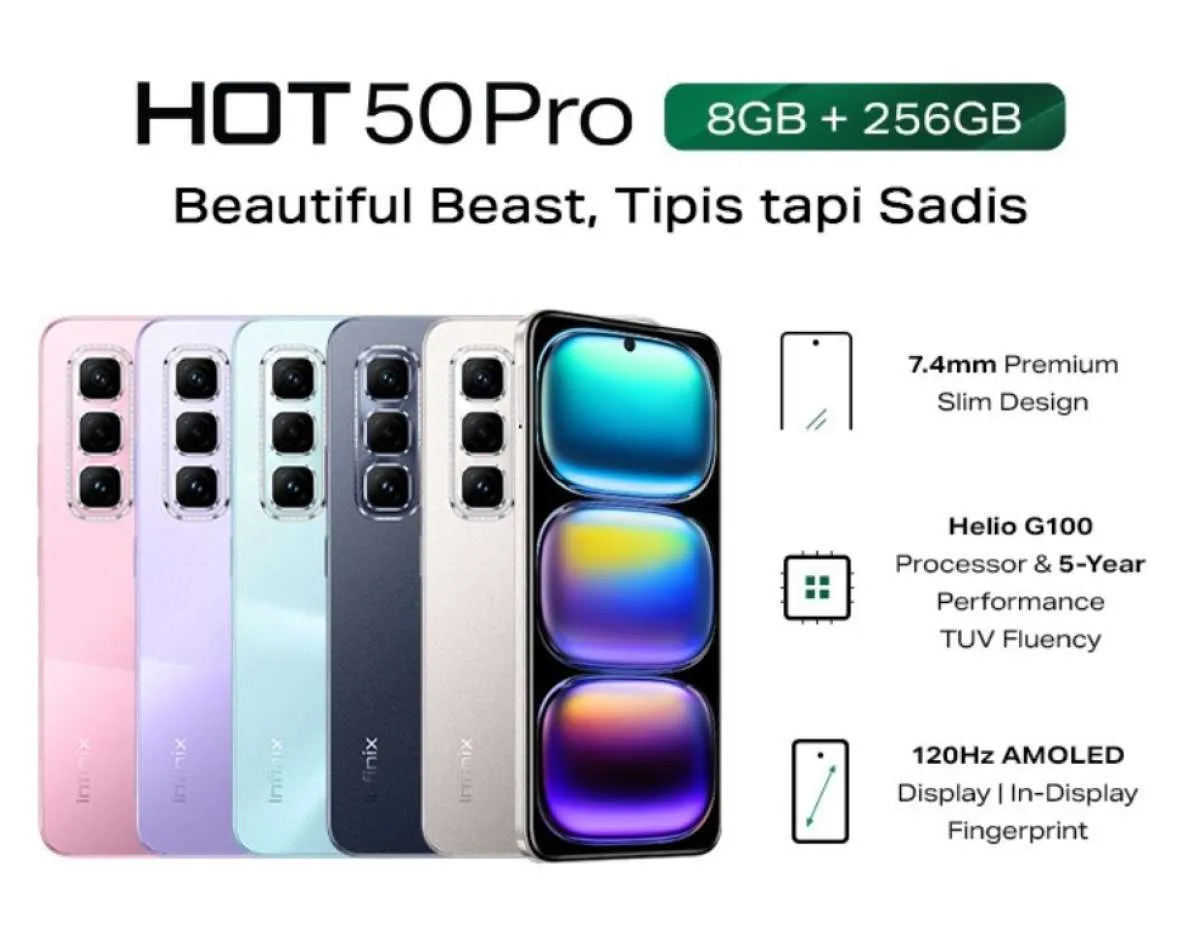 HP Layar Melengkung Infinix Hot 50 Pro+ Libas Genshin Impact Tanpa Panas