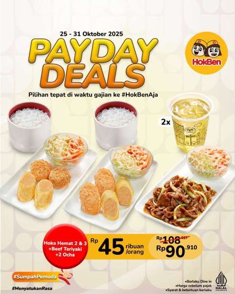 Promo HokBen Payday Oktober 2025