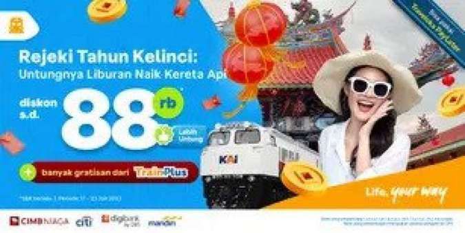 Promo Traveloka Tahun Baru Imlek 2023, Diskon Tiket Kereta Api Hingga Rp 88.000