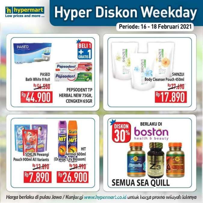 Promo Hypermart weekday 16-18 Februari 2021 