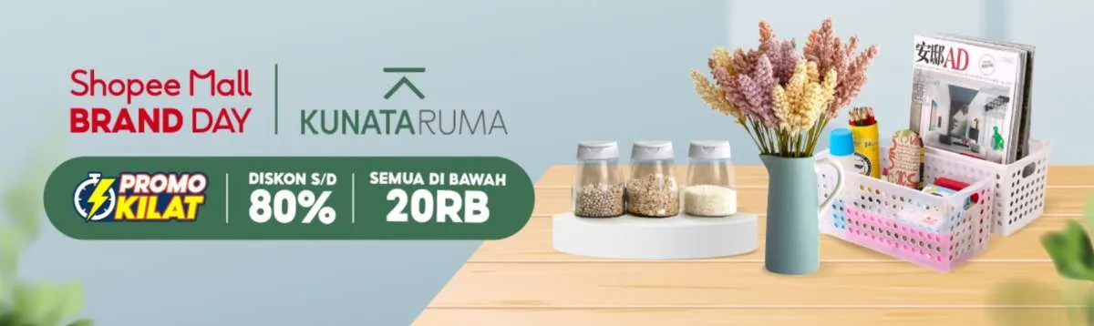 Promo Shopee Mall Brand Day, Beli Produk Kunataruma Dapat Banyak Diskon