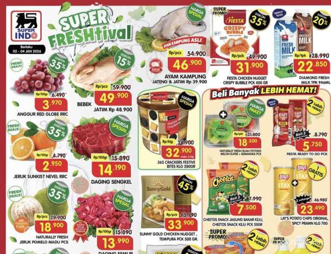 Katalog Promo JSM Superindo Diskon hingga 45% Periode 2-4 Januari 2026