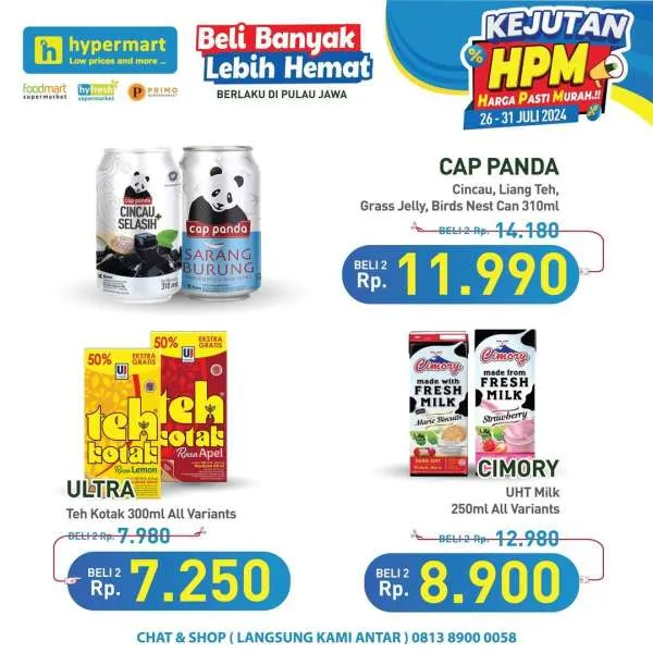 Promo Hypermart Beli Banyak Lebih Hemat Periode 26-31 Juli 2024