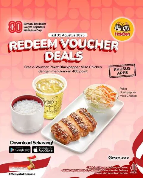 Promo HokBen Redeem Voucher