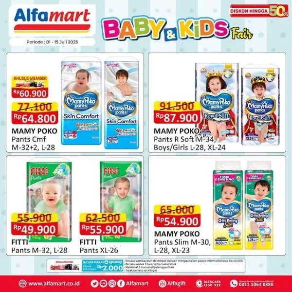 Promo Alfamart Baby & Kids Fair Periode 1-15 Juli 2023