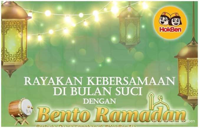 Promo Hokben Bento Ramadhan Sepanjang Hari, Tersedia 4 Paket Mulai Rp 44.000-an