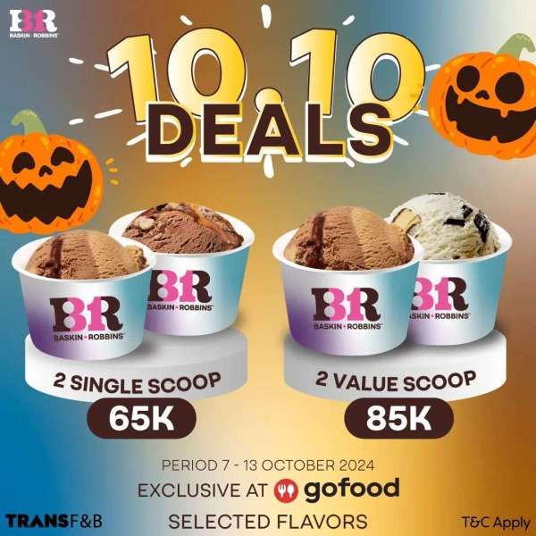 Promo 10.10 di Baskin Robbins Bulan Oktober Tahun 2024