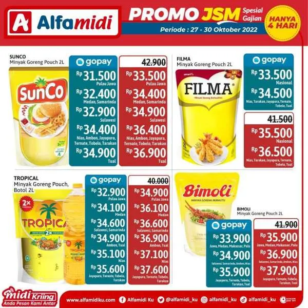 Promo JSM Alfamidi Spesial Gajian Periode 27-30 Oktober 2022