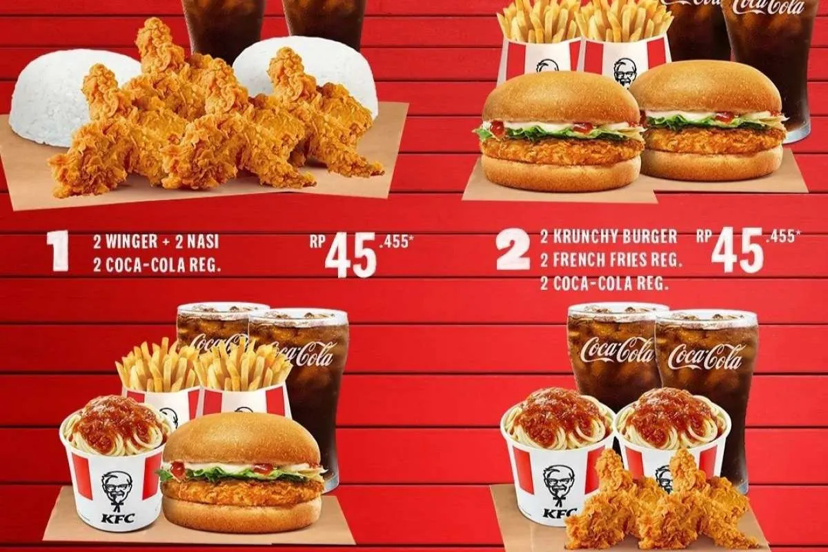 Promo KFC Juni 2022, Paket Kombo Duo Aneka Menu Hanya Rp 45.455