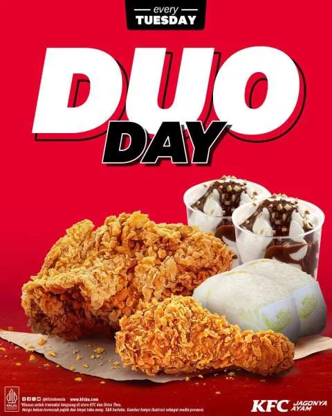 Promo KFC Duo Day Tiap Selasa Hemat