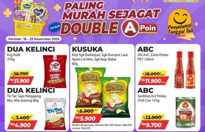 Promo Alfamart Paling Murah Sejagat 16-23 November 2025, Sarden ABC Rp 9.700