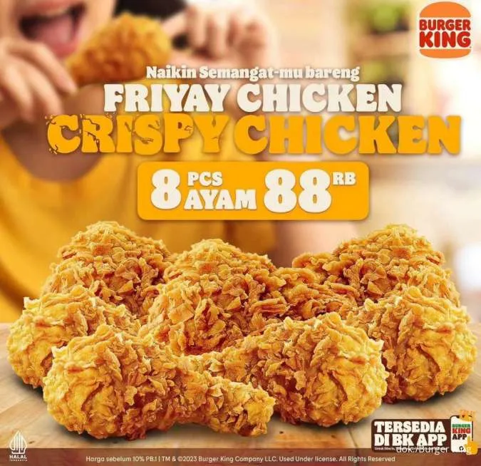 Promo Burger King Friyay Chicken edisi September 2023
