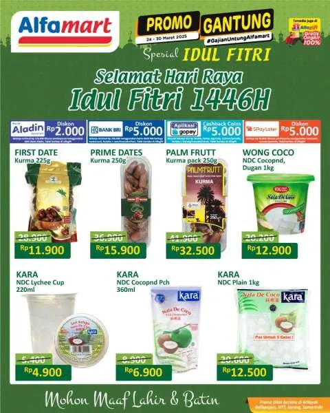 Promo Alfamart Gantung Spesial Idul Fitri Periode 24-30 Maret 2025