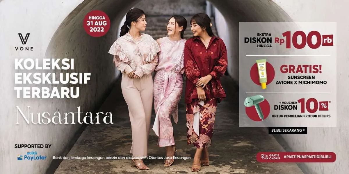  Blibli x Vone Luncurkan Koleksi Nusantara & Sunscreen Gel Avione x Michimomo